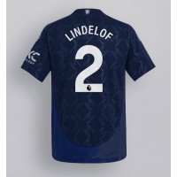 Camiseta Manchester United Victor Lindelof #2 Visitante Equipación 2024-25 manga corta